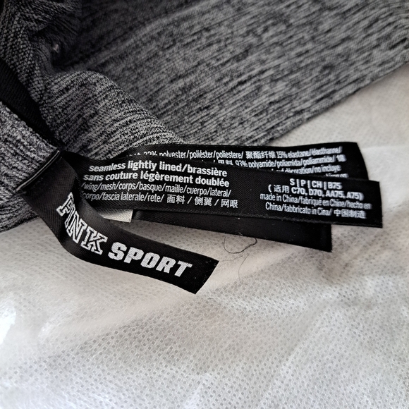 Pink by V.S | Grey & black spots bra - Picture 4 of 6